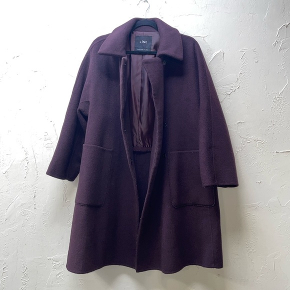 LINE the Label Plum Coat - Picture 2 of 4